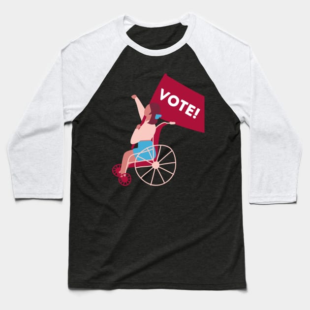 VOTE! Baseball T-Shirt by She+ Geeks Out